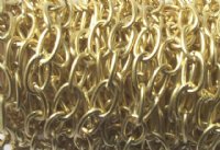 1 Meter of 10x7mm Bright Gold Chain
